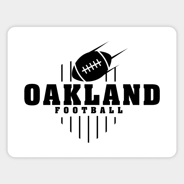 Oakland Football Team Color Magnet by Toogoo